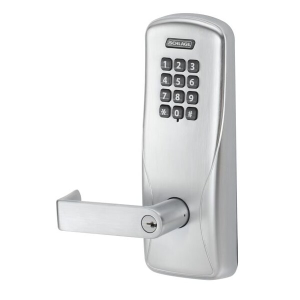 Standalone Keypad Programmable Electronic Lock Cylindrical Classroom / Storeroom Keypad Rhodes Lever